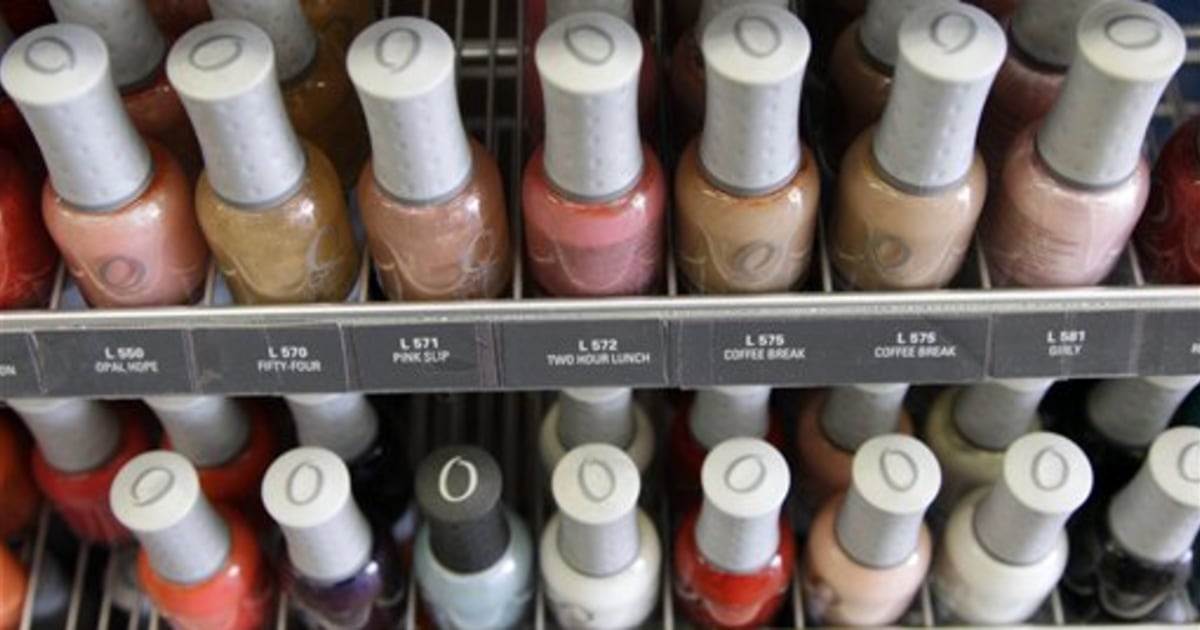 Harmful chemicals found in 'nontoxic' nail polishes